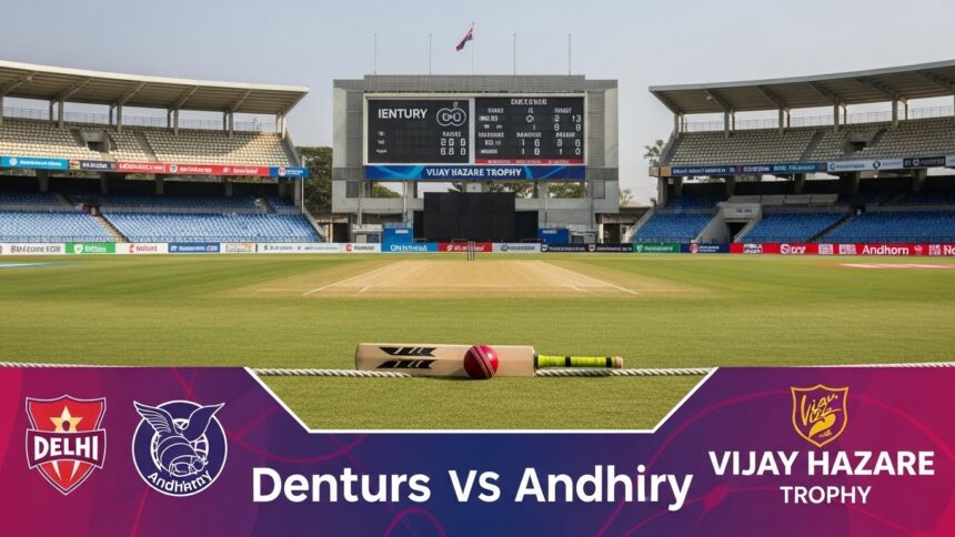 Delhi vs Andhra Vijay Hazare Trophy match