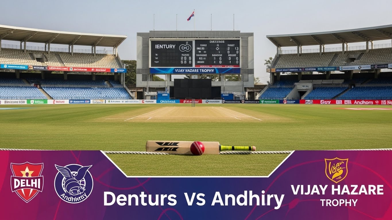Delhi vs Andhra Vijay Hazare Trophy match